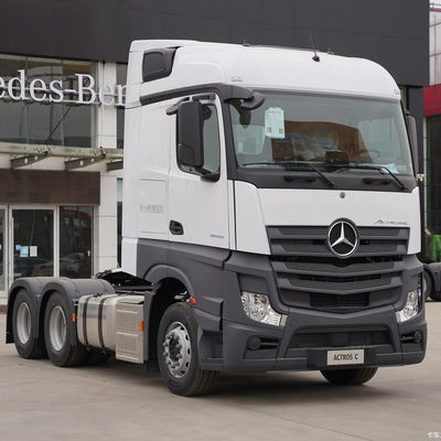 ราคาดี 530hp เครื่องยนต์ไดเซล หัวรถยนต์ลากสําหรับ Mercedes Benz Actros ด้วย ABS ใช่ ยูโร 6 และม้าสูง ออนไลน์