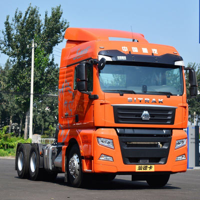 ราคาดี Sinotruk SITRAK C7h G7 รถบรรทุก 6x4 4x2 หัว Uesd CNG ในปากีสถาน กล้องโลหะ Cummins 7585 * 2496 * 3745MM ครึ่งแถว ออนไลน์